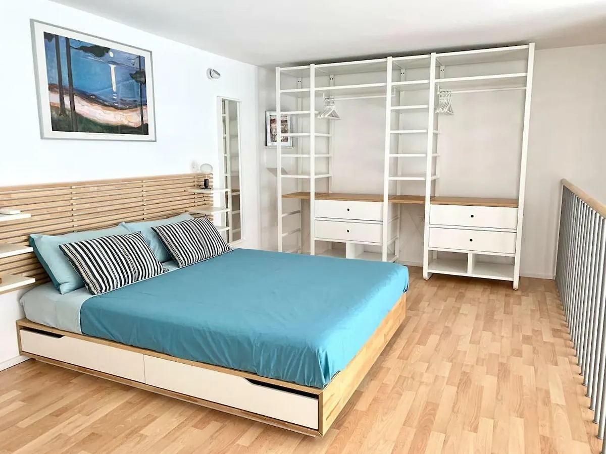 Blue Loft - Central Open Space & Private Parking Bolonha Apartamento